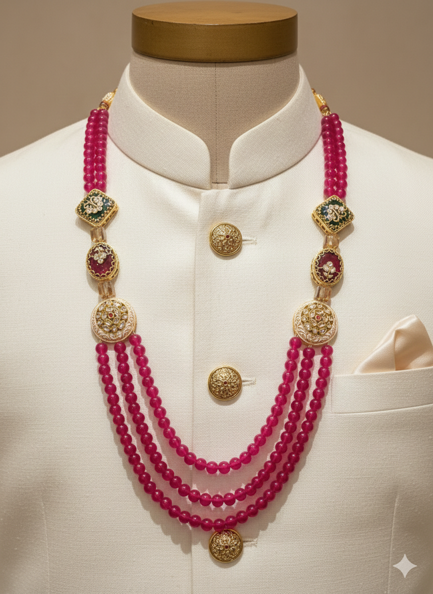 Lurap Navratana Pearl Mala