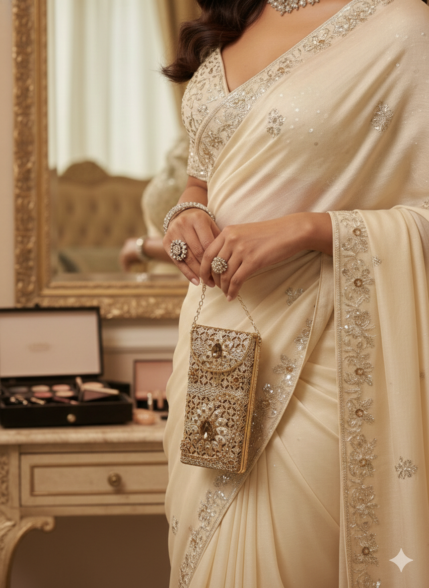 Lurap Gold Phone Clutch