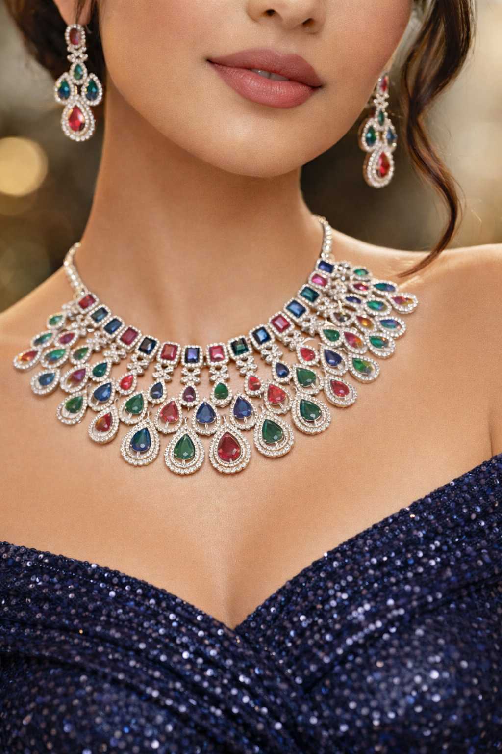 Lurap Multicoloured Necklace Set