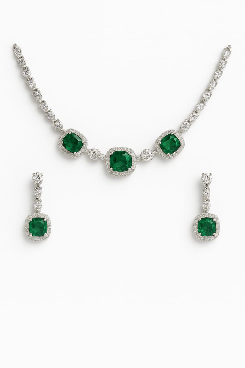Lurap Emerald Tennis Necklace