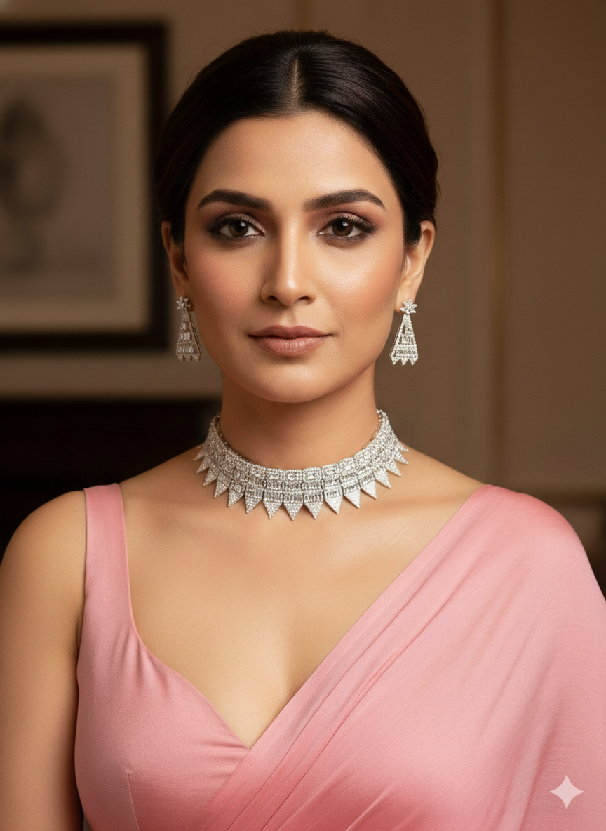 Lurap Tajmahal Princesscut NecklaceSet