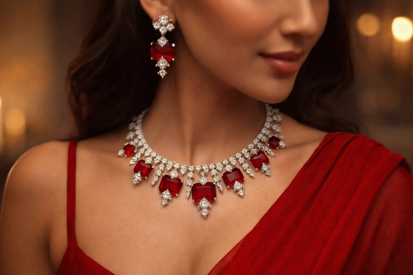 Lurap Bvlgari Inspired Necklace Set