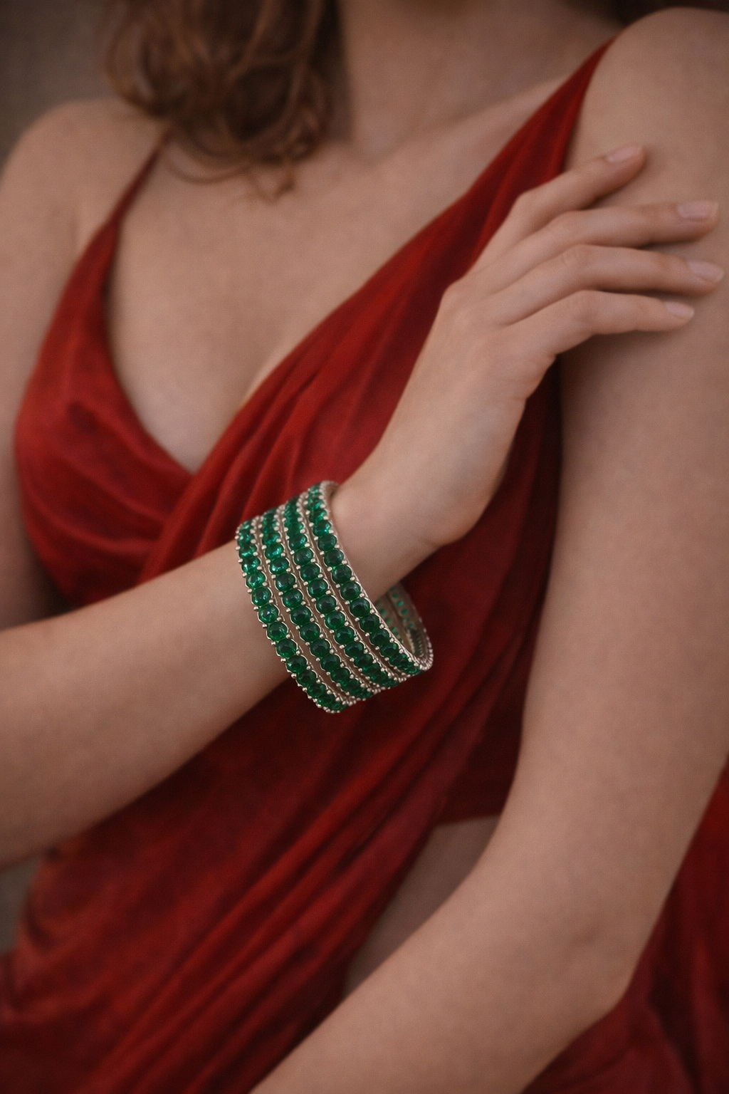 Lurap Emerald Bliss Bangle