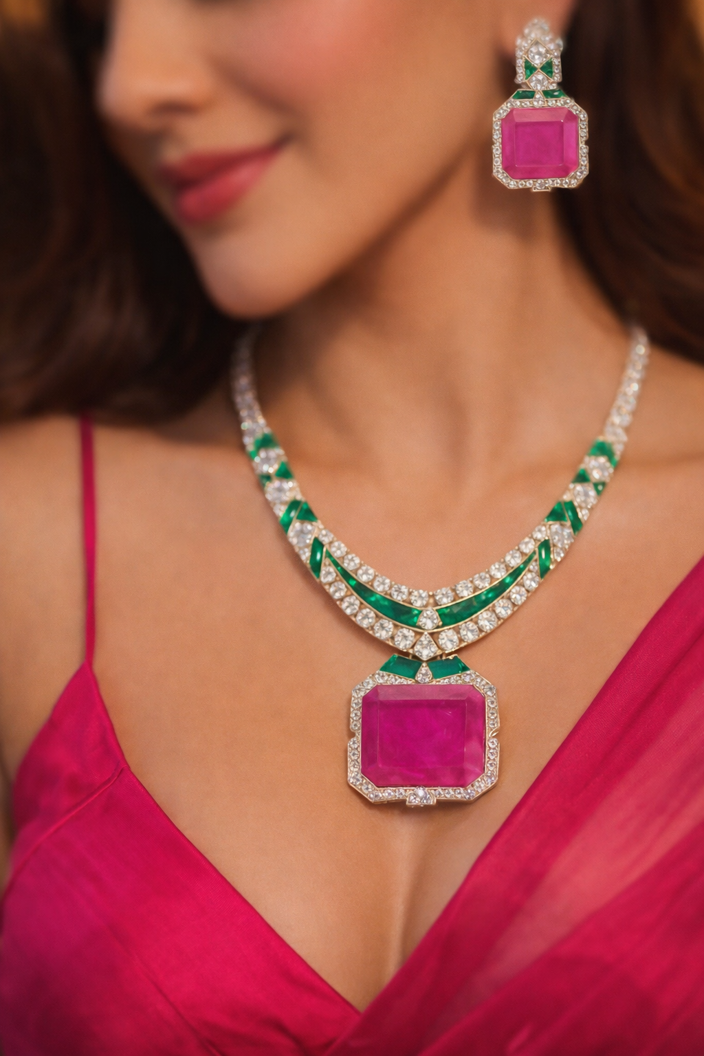 Lurap Bvlgari Inspired Necklace Set