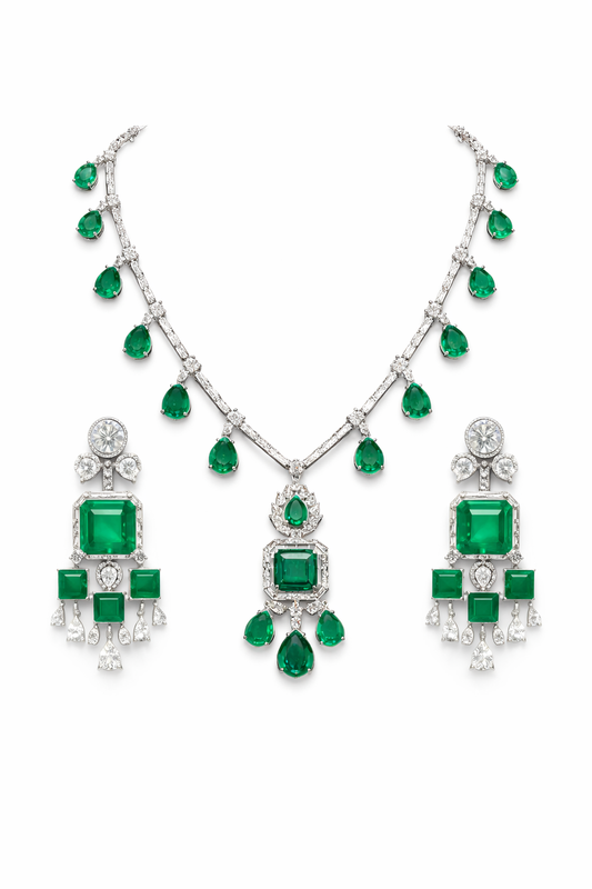 Lurap Emerald Queens NecklaceSet