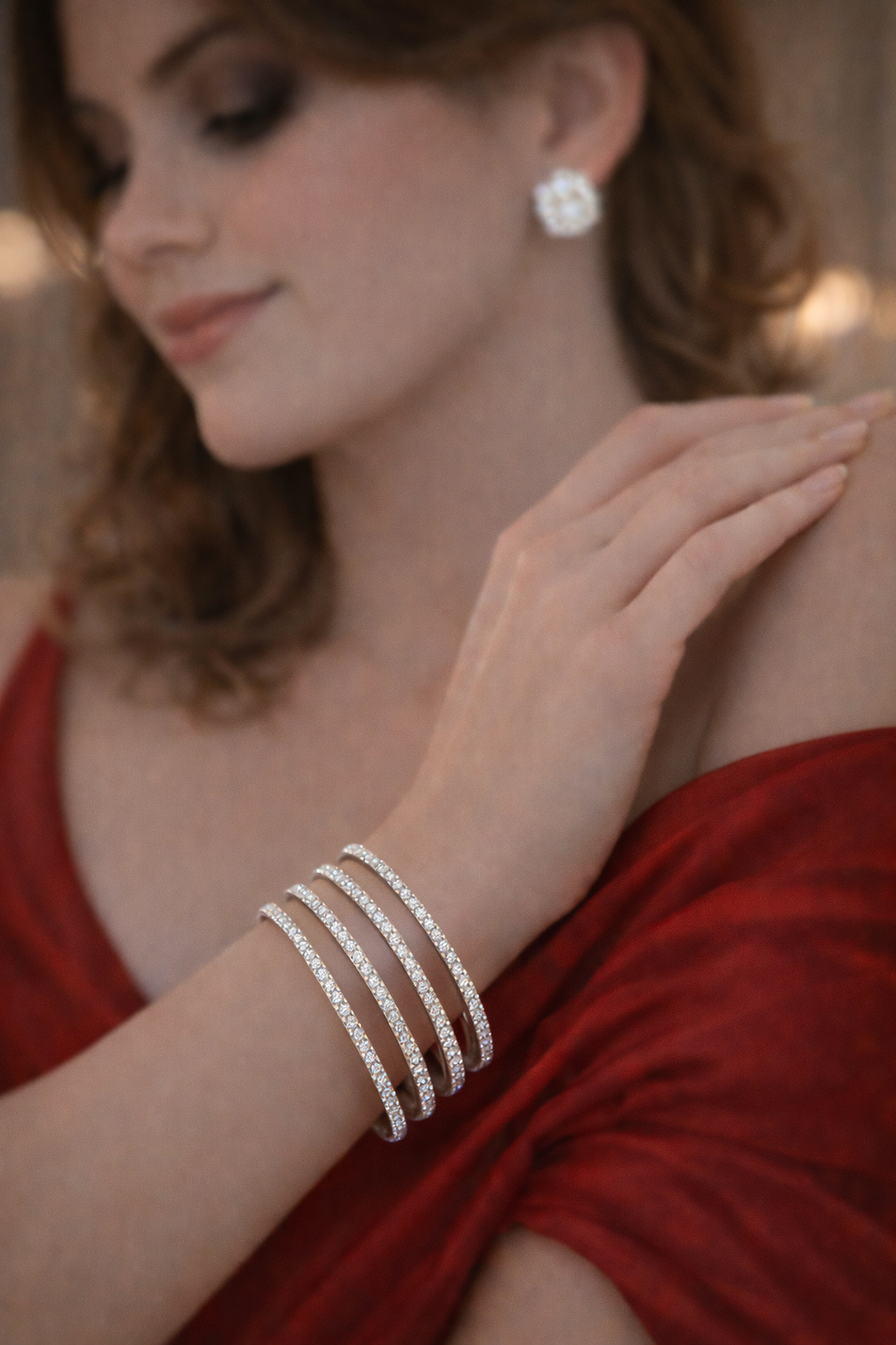 Lurap Diamond Blush Bangle