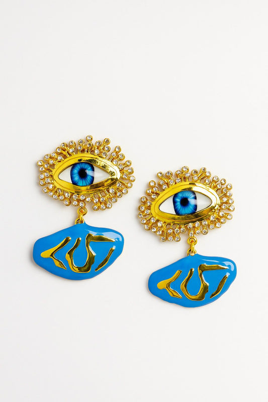 Blue Eye Earrings