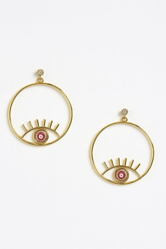Round Eye Earrings
