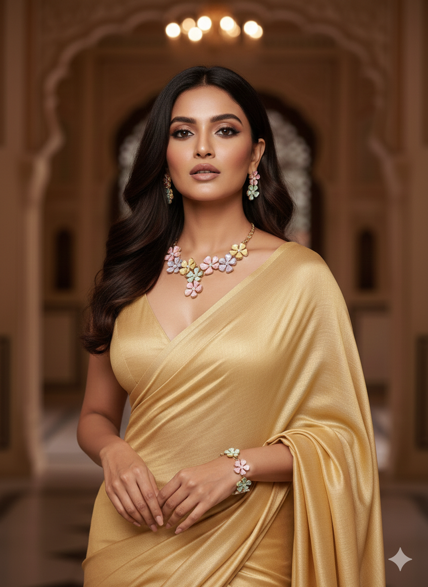 Lurap Floral Necklace Set