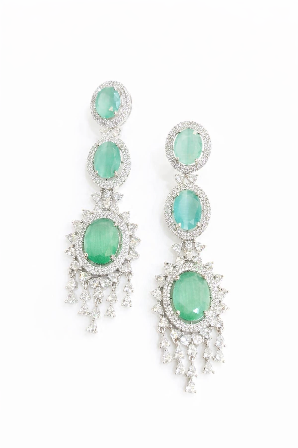 Lurap Mint Diamond Earrings