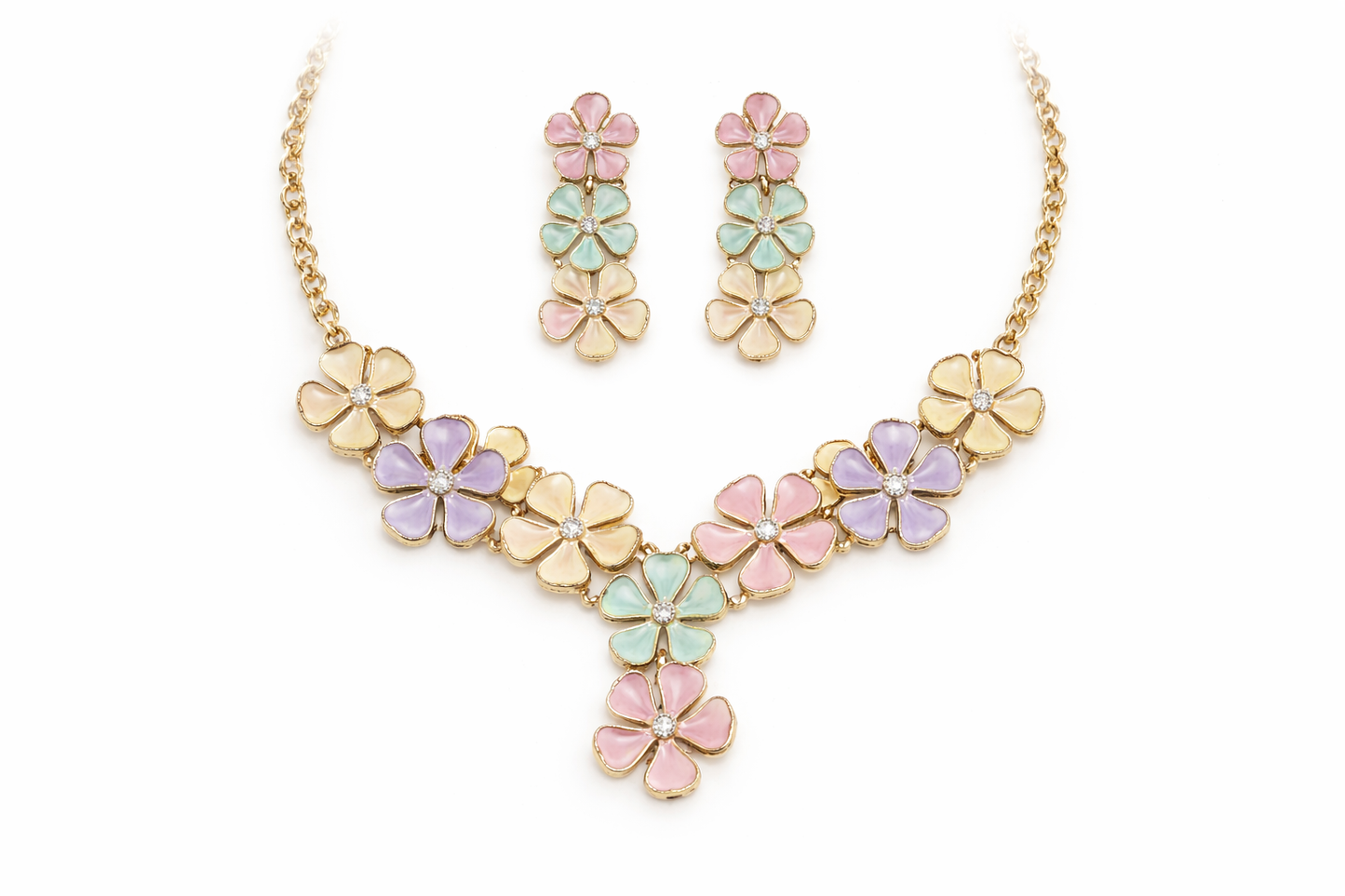 Lurap Floral Necklace Set