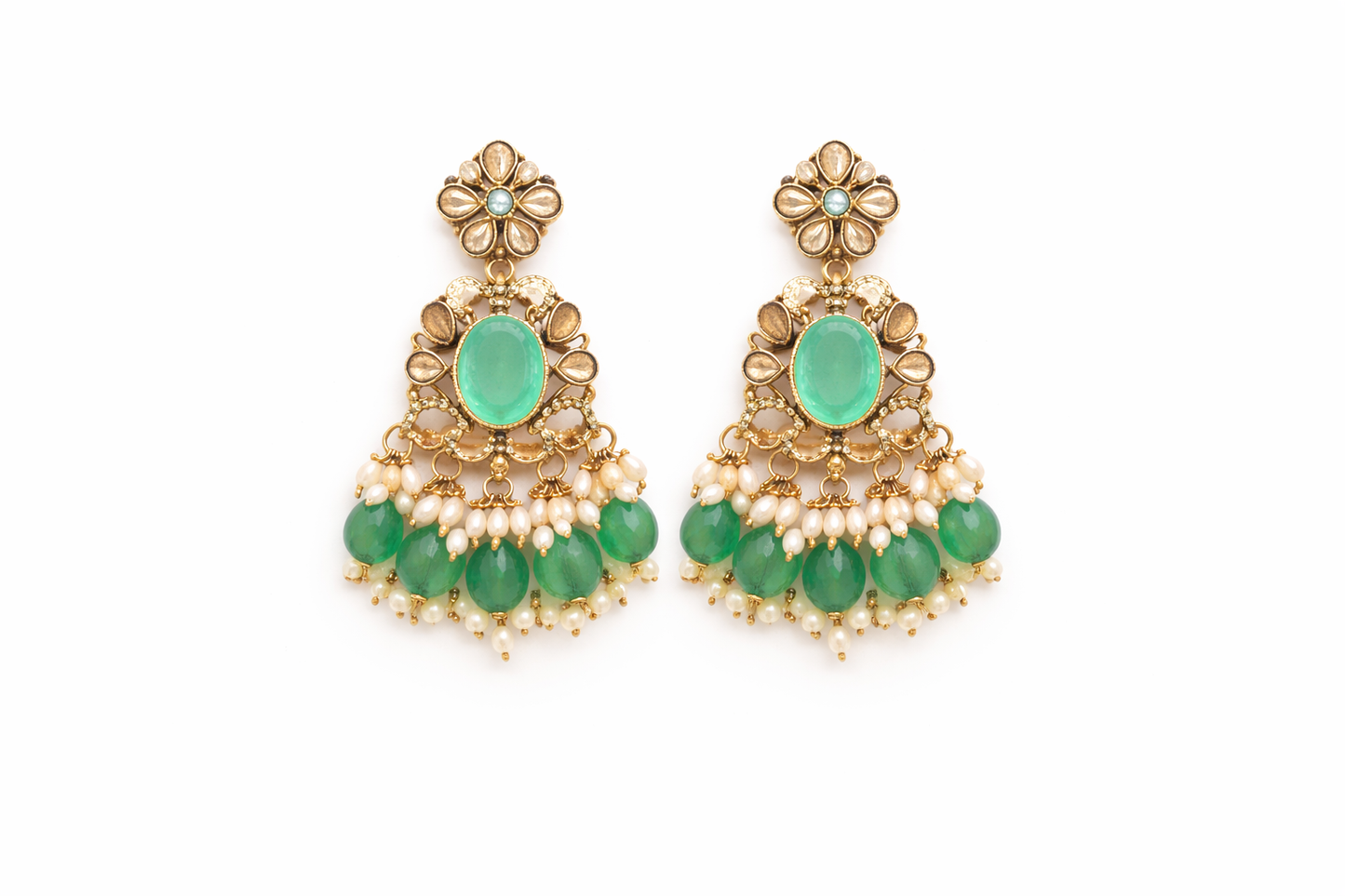 Lurap Victorian Mint Jhumki