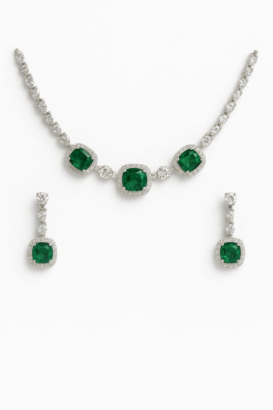 Lurap Emerald Tennis Necklace