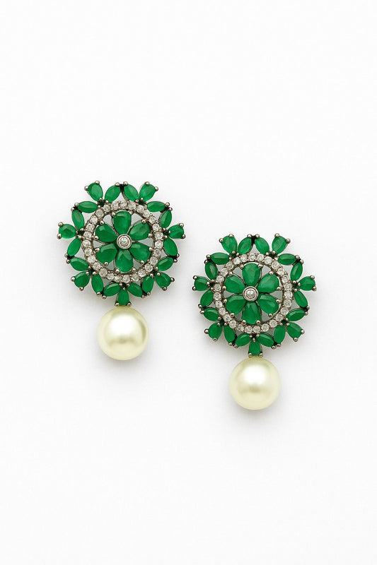 Lurap Emerald Studs