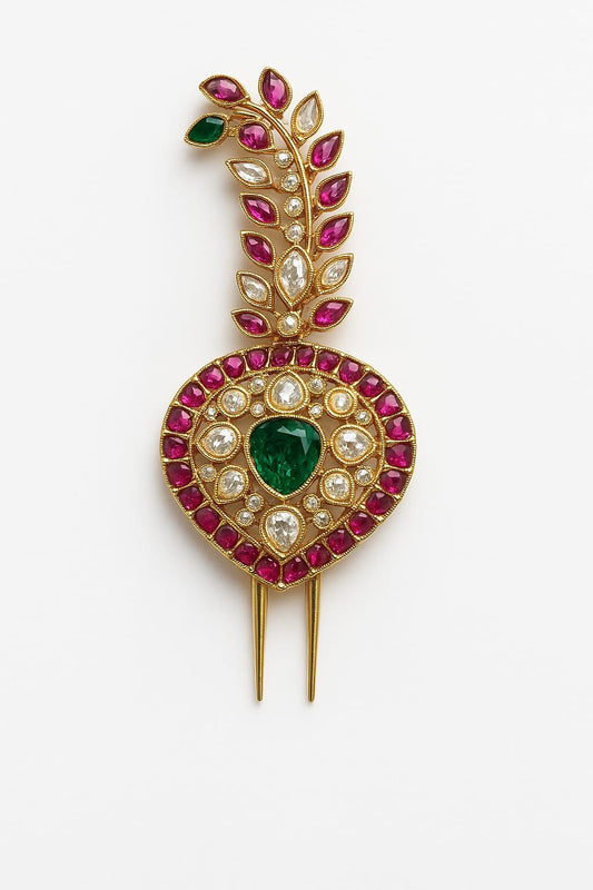 Lurap Maharaja Emerald Polki Kalgi