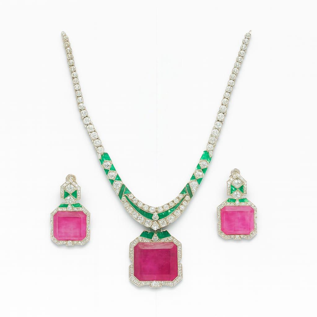 Lurap Bvlgari Inspired Necklace Set