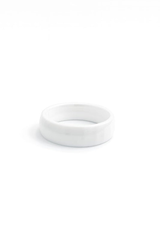 Lurap Pure White Smooth Band