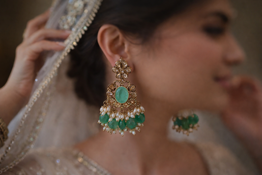 Lurap Victorian Mint Jhumki