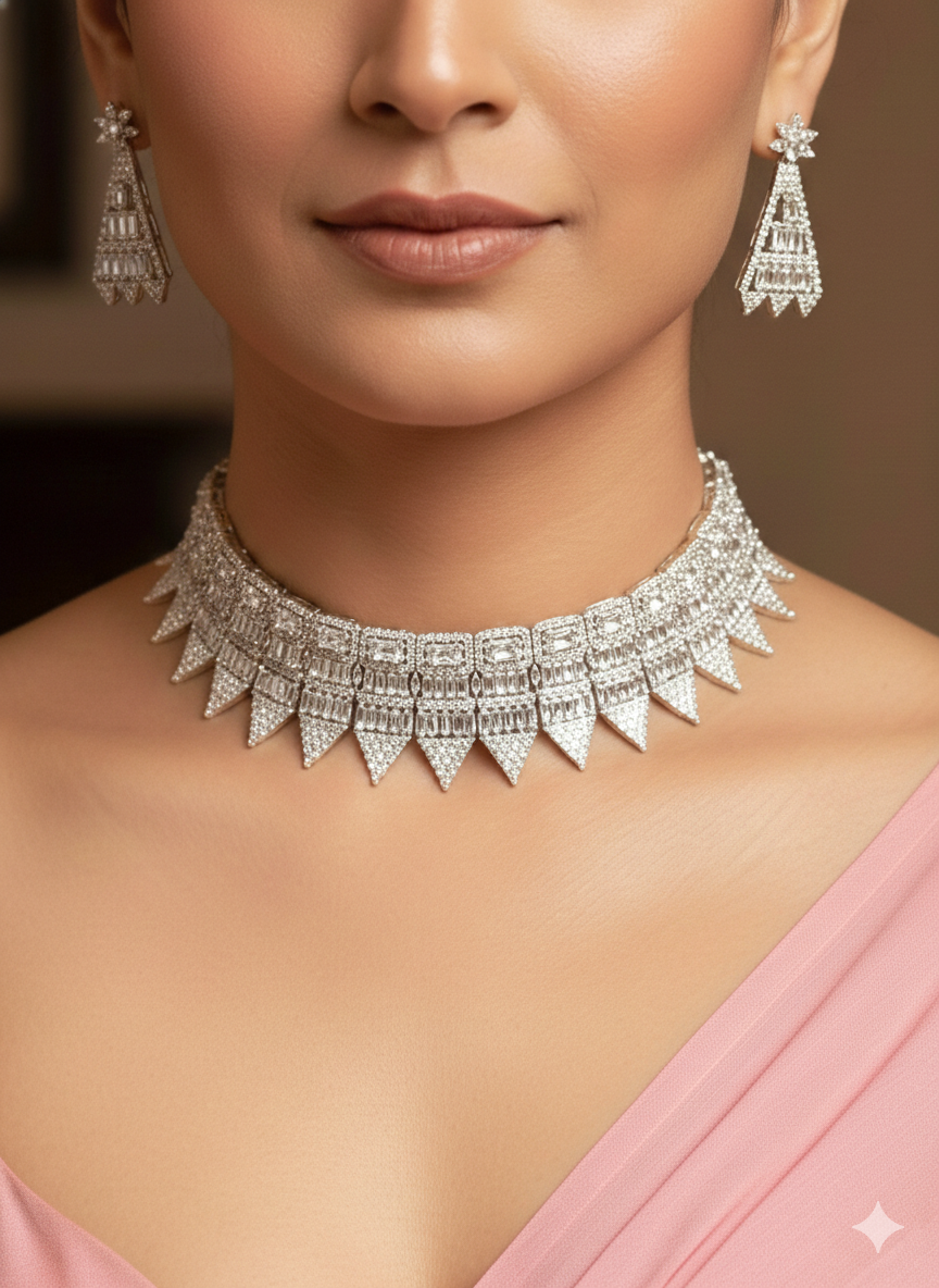 Lurap Tajmahal Princesscut NecklaceSet