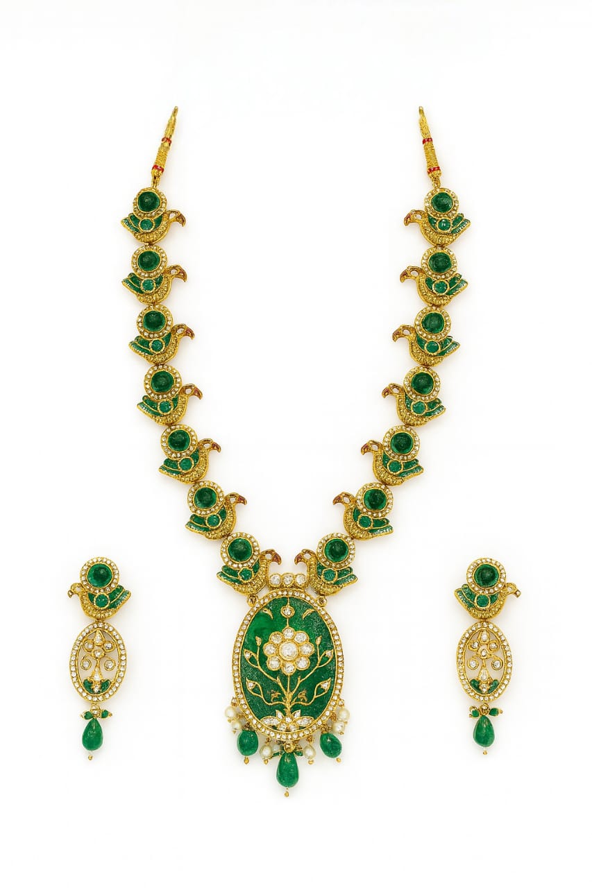 Lurap Traditional Peacock NecklaceSet