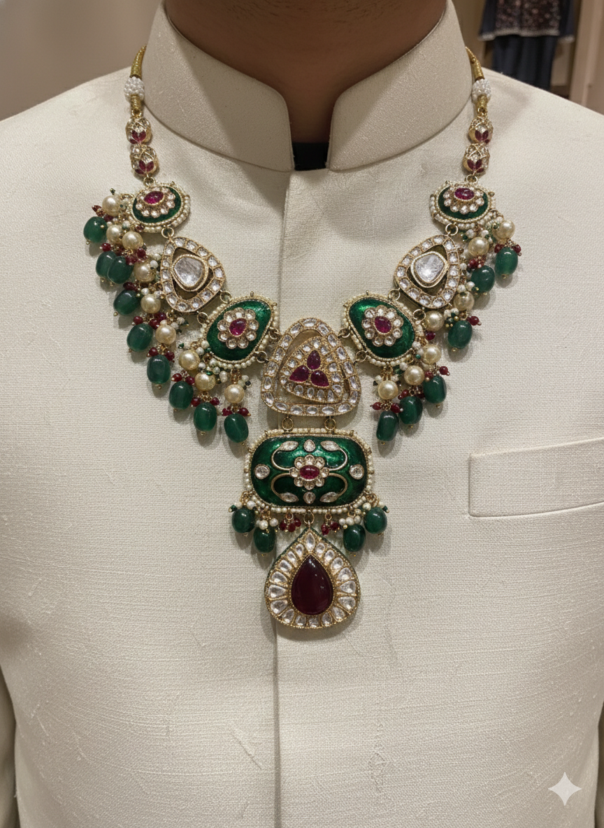 Lurap Meenakari Kundan Polki