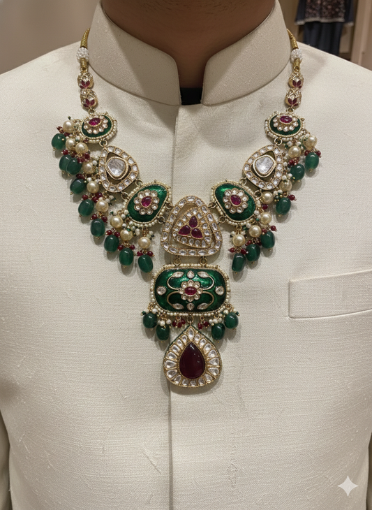 Lurap Meenakari Kundan Polki